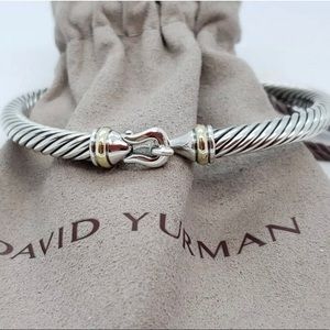 David Yurman silver with gold clasp bracelet